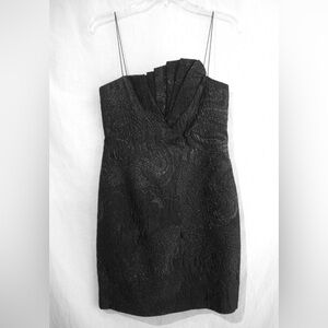 Elie Tahari Willow Black Brocade Sleeveless Cocktail Dress NWT Size 10
